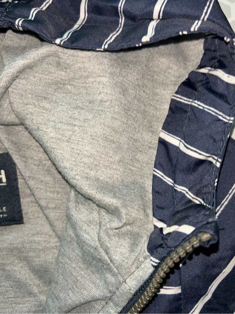 OshKosh B'gosh Navy and White Striped Jacket. Size 3T